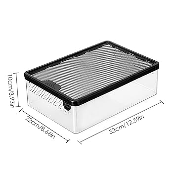 Amazon | 爬虫類の餌箱, メタルメッシュ爬虫類給餌ボックス